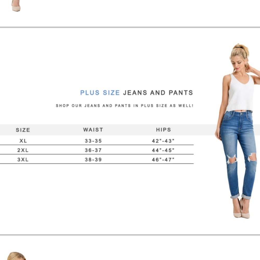 Tricot | DISTRESSED JEANS SIZE 2X - Picture 8 of 8